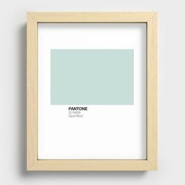 Pantone: Opal Blue Recessed Framed Print