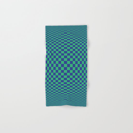 Green and Blue - Optical game Hand & Bath Towel