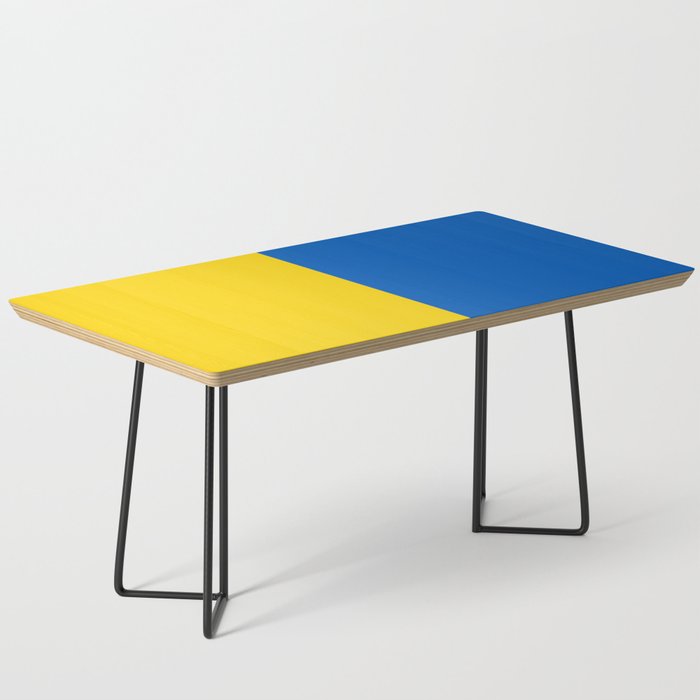 Blue and Yellow Flag Vertical Coffee Table