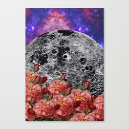 Moon rose Canvas Print