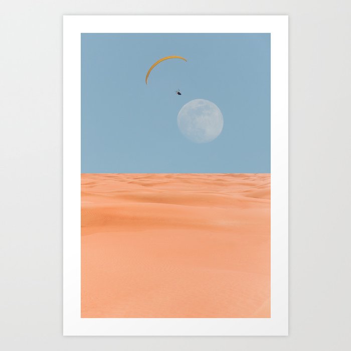 The Happy Parachute Art Print