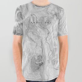 Trail 401 Map All Over Graphic Tee