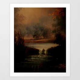 Overlooking the waters Art Print | Nature, Landscape 