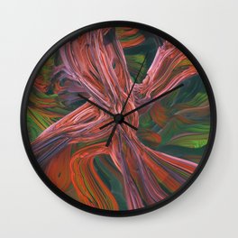 surreal futuristic abstract digital 3d fractal design art Wall Clock