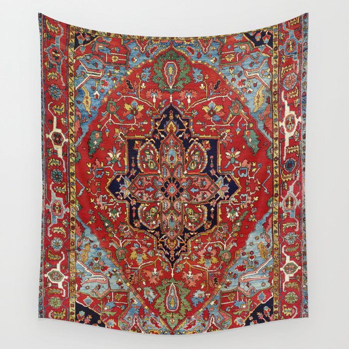 Heriz  Antique Persian Rug Print Wall Tapestry