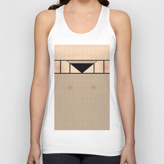 Fishnet Stockings and Black Knickers Unisex Tank Top