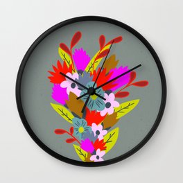 Floral Bouquet  Wall Clock