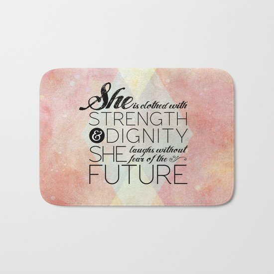 Proverbs 31 She is... Bath Mat