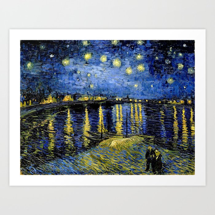 Vincent Van Gogh Starry Night Over the Rhone Art Print