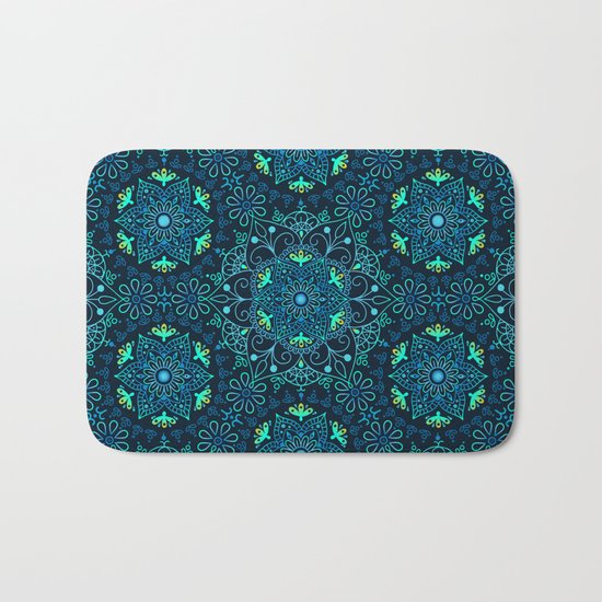 Mandala_Cerulean Bath Mat