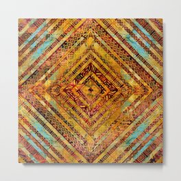 Tribal  Ethnic Boho Pattern Metal Print | Artisticethnic, Aztec, Abstractetnic, Tribal, Geometric, Graphicdesign, Aboriginal, Pattern, African, Nativeart 