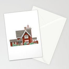 Rhode Island Lighthouse in Color Stationery Card