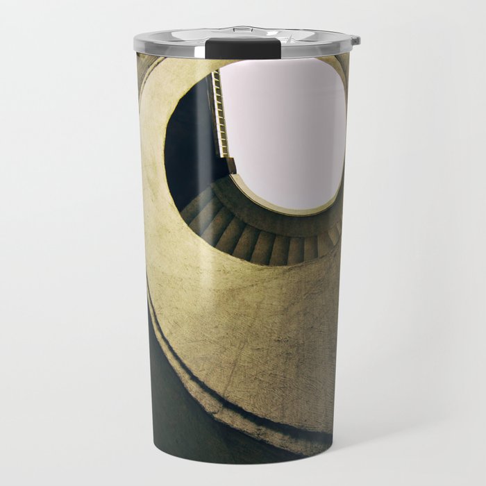 Spiral stairs in warm tones Travel Mug