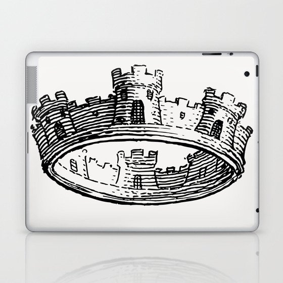 King's Crown Illustration Laptop & iPad Skin