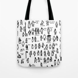 People outside Foglifter Coffee Tote Bag