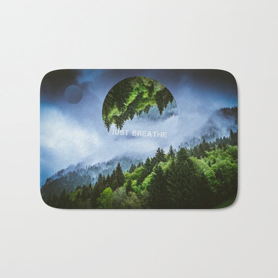 just breathe Bath Mat