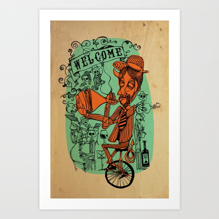 Welcome to the hell´s party Art Print