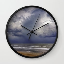 Rain Storm over the Water Wall Clock