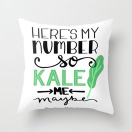 Kale me! Throw Pillow