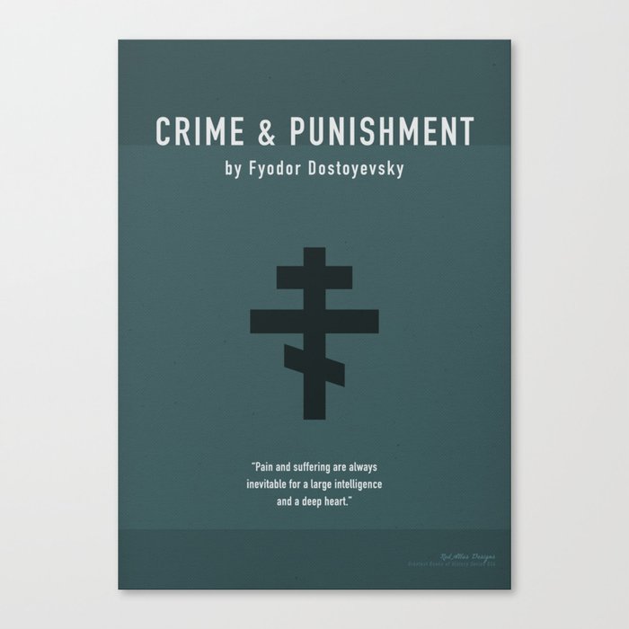 Crime and Punishment by Dostoevsky Greatest Books Series 14 Canvas Print