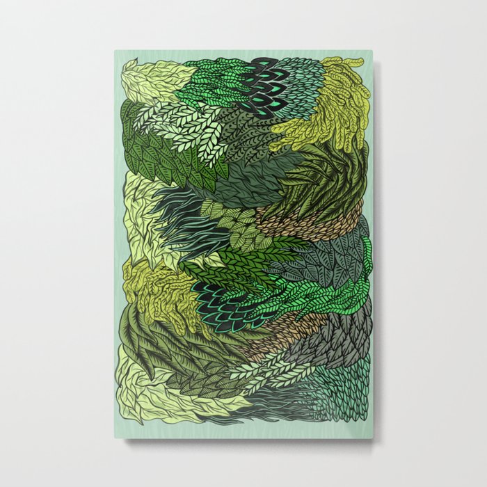 Leaf Cluster Metal Print