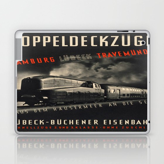 Vintage picture - Doppeldeckzuge Laptop & iPad Skin