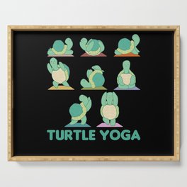 Turtle Yoga Cute Turtle Sport Yoga Serving Tray