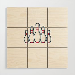 This Is My Spare Shirt Bowling Wood Wall Art
