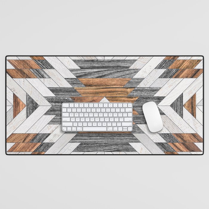 Urban Tribal Pattern No.8 - Aztec - Wood Desk Mat