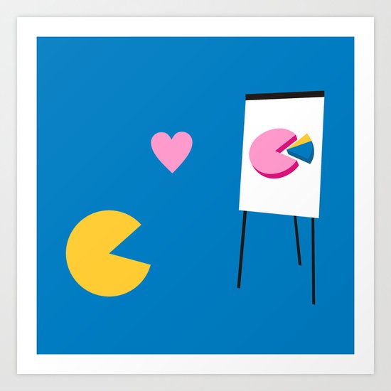 Office Romance Art Print