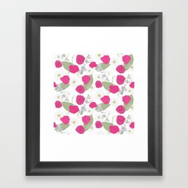 Simple Spring Bouquet Framed Art Print