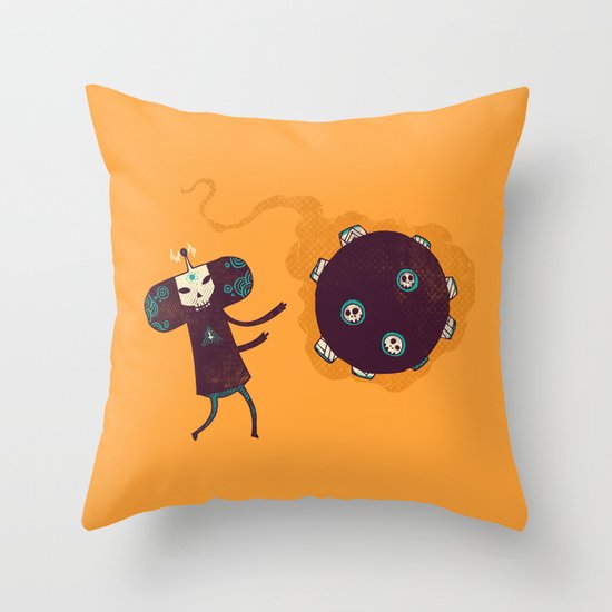 Katamari of the Dead Throw Pillow