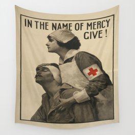 Vintage poster - Give Blood Wall Tapestry