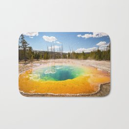 Yellowstone National Park Morning Glory Pool Wyoming Landscape Bath Mat | Relfection, Wyoming, Nationalpark, Photo, Fineart, Wallart, Beautiful, Scenic, Landscape, Nature 
