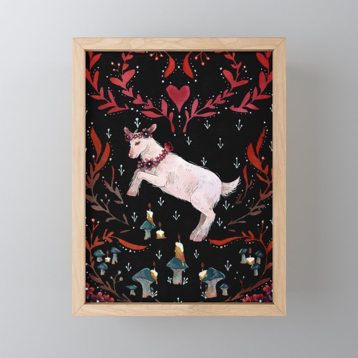 Goat legs Framed Mini Art Print