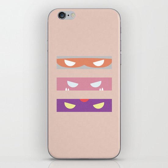 Teenage Minimal Ninja Baddies iPhone & iPod Skin