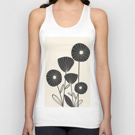 Abstract Flowers Unisex Tank Top