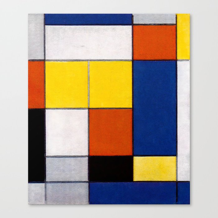 Piet Mondrian (1872-1944) - Great Composition B with Black, Red, Gray ...