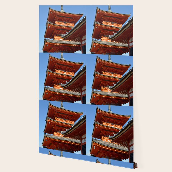Kiyomizu Dera Pagoda Wallpaper By Martaj Society6