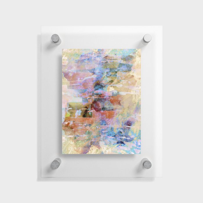 African Dye - Colorful Ink Paint Abstract Ethnic Tribal Art Pastel Floating Acrylic Print