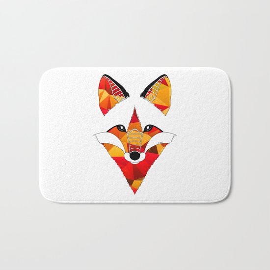 Fire Fox Bath Mat