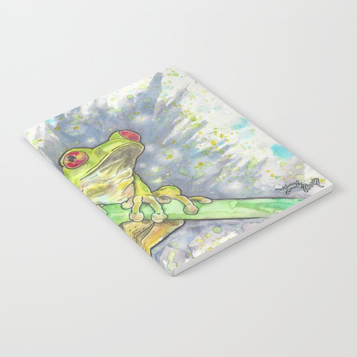 Green Tree Frog Watercolor Study Notebook