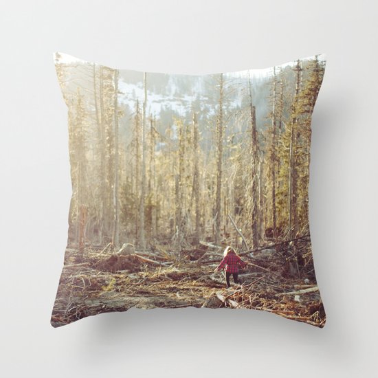 Forest Run Throw Pillow