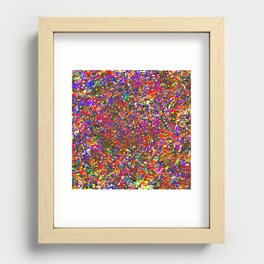 Rainbow Stained Glass Prism Kaleidoscope Potpourri Confetti Piñata Fireworks Recessed Framed Print