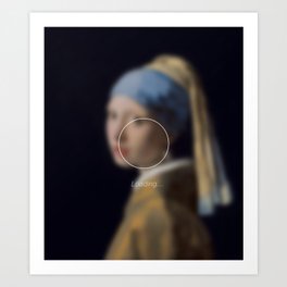 Girl with a Pearl Earring _loading. Art Print