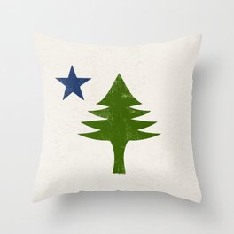 Original Maine Flag Throw Pillow