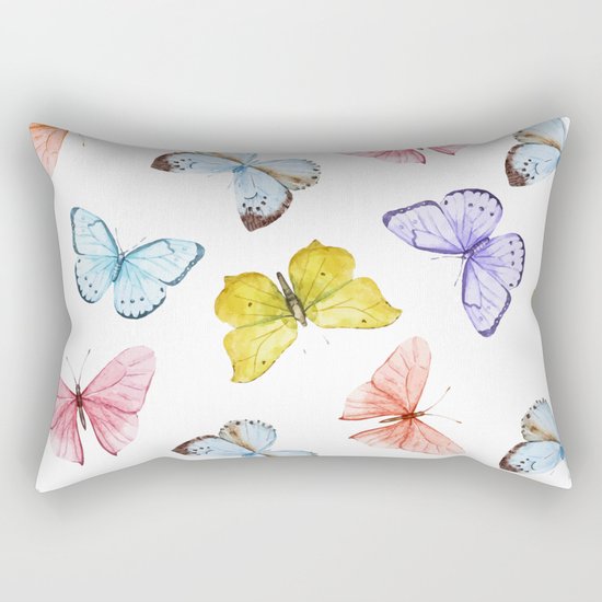 Butterfly Pattern 04 Rectangular Pillow