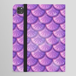 mermaid pattern skin, purple mermaid textures, mermaid iPad Folio Case