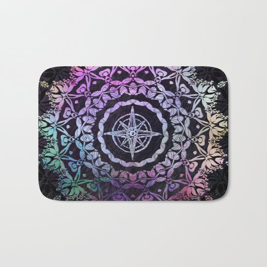 Dark Destination Mandala Bath Mat