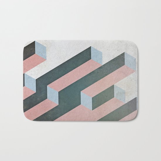 Linear Geometry Bath Mat